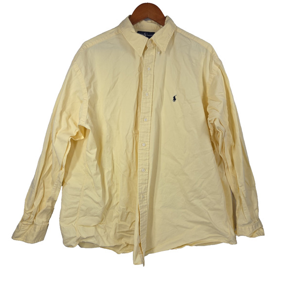 Ralph Lauren Other - Vtg Ralph Lauren Shirt Mens XXL Yellow Blake Button Down Long Sleeve Big & Tall